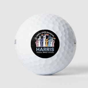 Harris Walz Waltz 2024 Unity Over Division Golf Balls