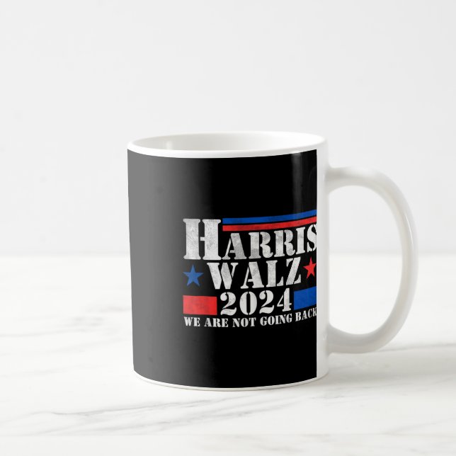 Harris Walz Waltz 2024 We Are Not Going Back Tank  Coffee Mug (Right)
