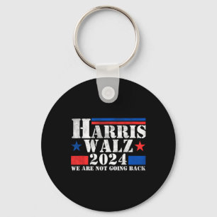 Harris Walz Waltz 2024 We Are Not Going Back Tank  Keychain