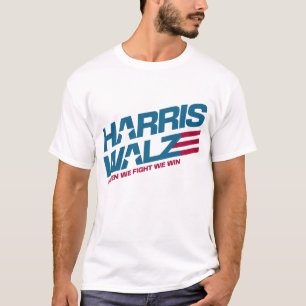 Harris Walz When We Fight We Win for President T-Shirt