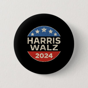 Harris WAlzheimer 2024 President Kamala Harris Tim 2 Inch Round Button