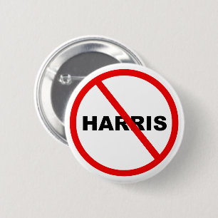 Harris Warning Don't Go There! 2 Inch Round Button