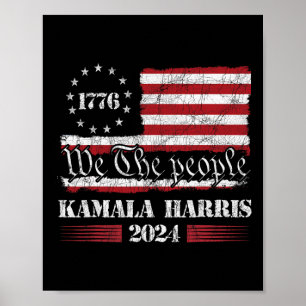 Harris We The People Us Flag Poster