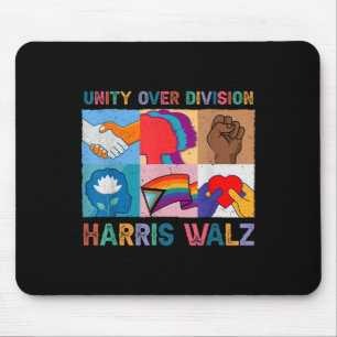 Harris Wheimer 2024 Unity Over Division Kamala Har Mouse Pad