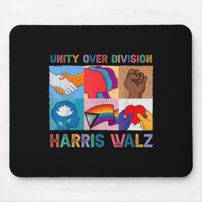 Harris Wheimer 2024 Unity Over Division Kamala Har Mouse Pad (Front)