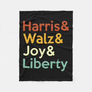 Harris Wheimer Joy Liberty - Harris Waltz 2024 Ret Fleece Blanket