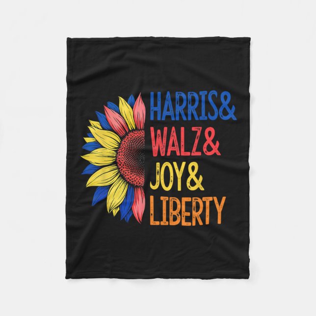 Harris Wheimer Joy Liberty - Harris Waltz 2024 Ret Fleece Blanket (Front)