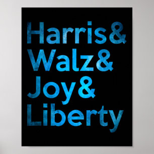 Harris Wheimer Joy Liberty - Harris Waltz 2024 Ret Poster
