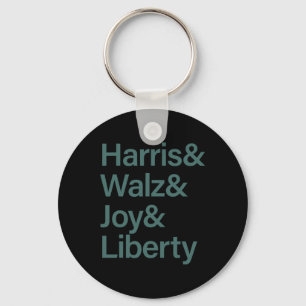 Harris Wheimer Joy Liberty Vote Kamala Harris Pres Keychain