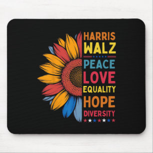 Harris Wheimer Peace Love Equality Hope Diversity  Mouse Pad