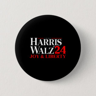 Harris Wheimer Waltz 2024 Harris W Joy Liberty 1 2 Inch Round Button