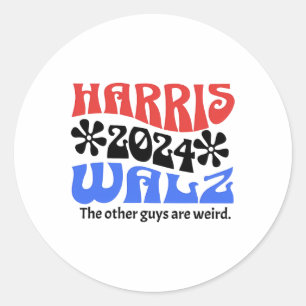 Harris Wheimer Waltz 2024 The Other Guys Are Weird Classic Round Sticker