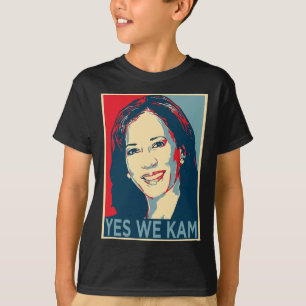Harris Yes We Kam 2024 Election Political Campaign T-Shirt