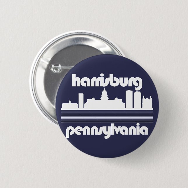 Harrisburg,Pennsylvania 2 Inch Round Button (Front & Back)