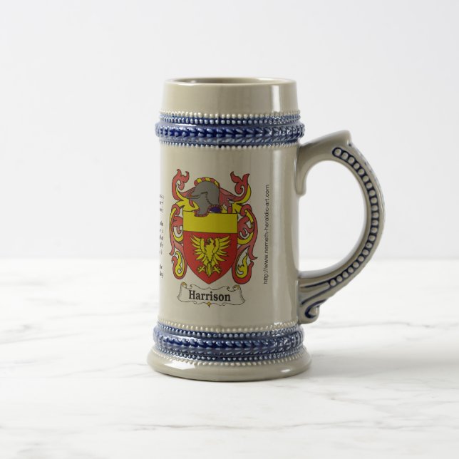 Harrison Family Crest Stein (Right)