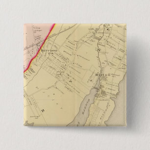 Harrison, Rye, New York 2 Inch Square Button