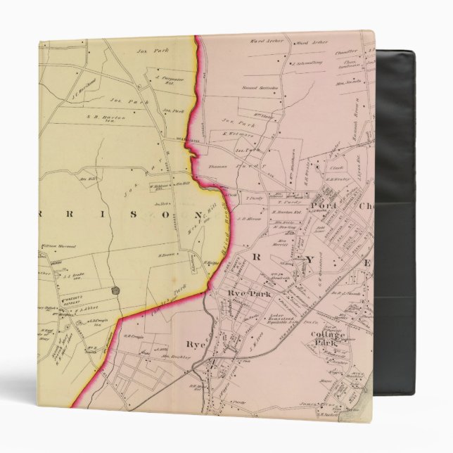 Harrison, Rye, New York 3 Binder (Front/Inside)