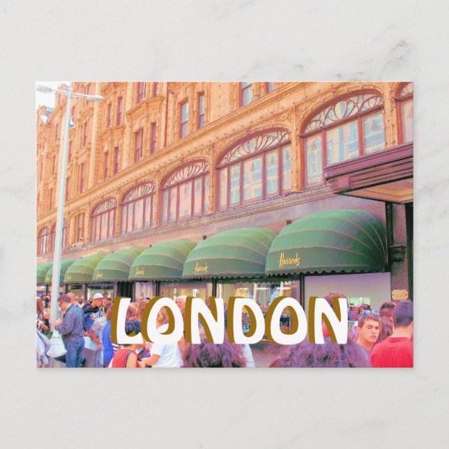 Harrods London postcard (Front)