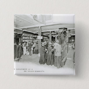 Harrods Provision Department, c.1901 2 Inch Square Button