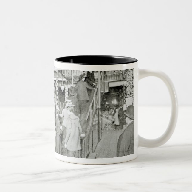 Harrods Provision Department, c.1901 Two-Tone Coffee Mug (Right)