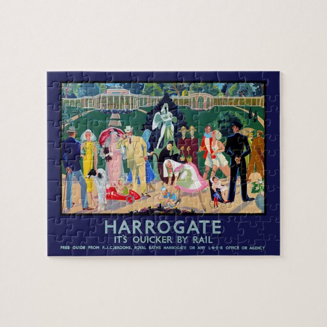 Harrogate Vintage Poster Puzzle (Horizontal)