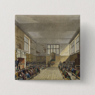 Harrow School Room from 'History of Harrow School' 2 Inch Square Button