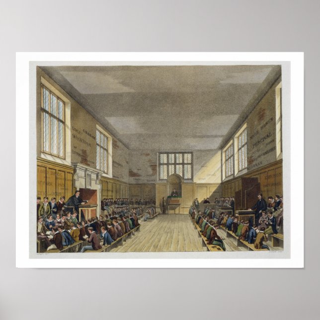 Harrow School Room from 'History of Harrow School' Poster (Front)