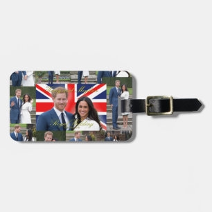 Harry and Meghan Royal Wedding Pro Photo Montage Luggage Tag