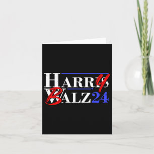 Harry B 2024 Funny Kamala Harris And Tim W 2024 Card