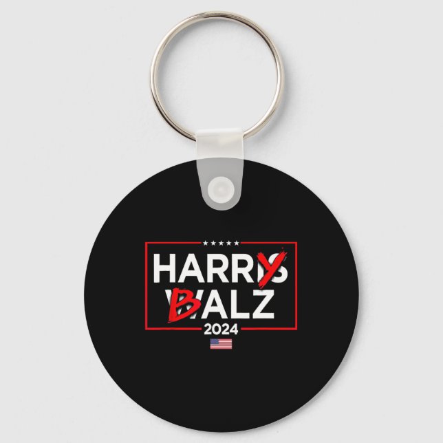 Harry Bheimer Harris 24 Kamala Harris For Presiden Keychain (Front)
