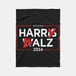 Harry Bheimer Kamala Harris And Tim Wheimer 2024  Fleece Blanket