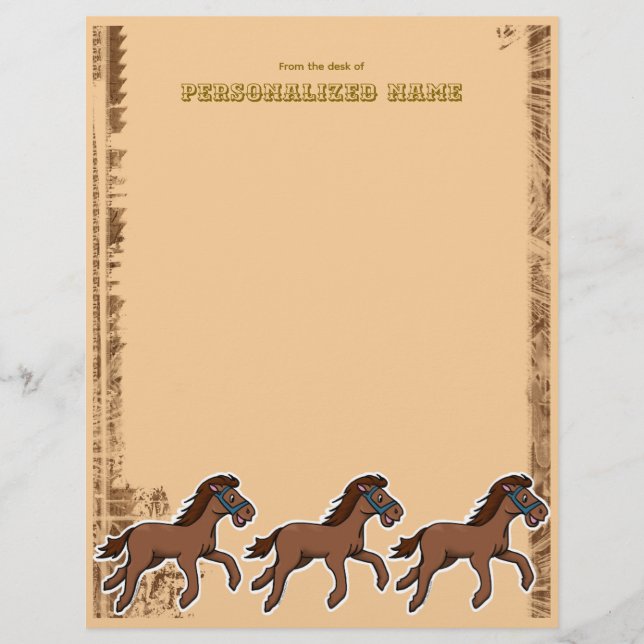 Harry Horse Rustic Unlined  Letterhead (Front)
