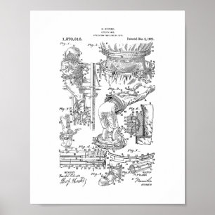 Harry Houdini Diver's Suit Patent Poster