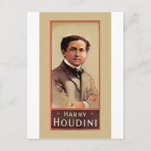 Harry Houdini Illusionist ~ Magician ~ Escapologis Postcard