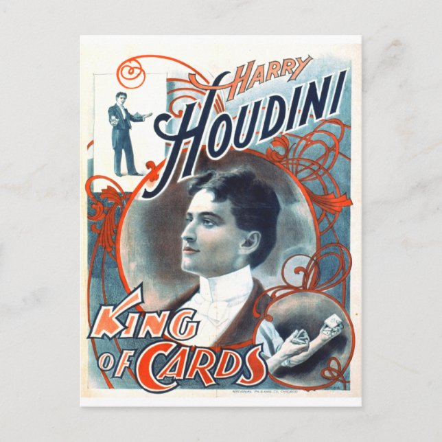 Harry Houdini Postcard (Front)