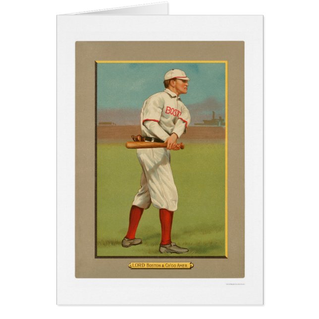 Harry Lord Red White Sox Baseball 1911 (Front)