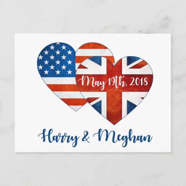 Harry & Meghan Wedding, May 19th 2018 Postcard (Front)