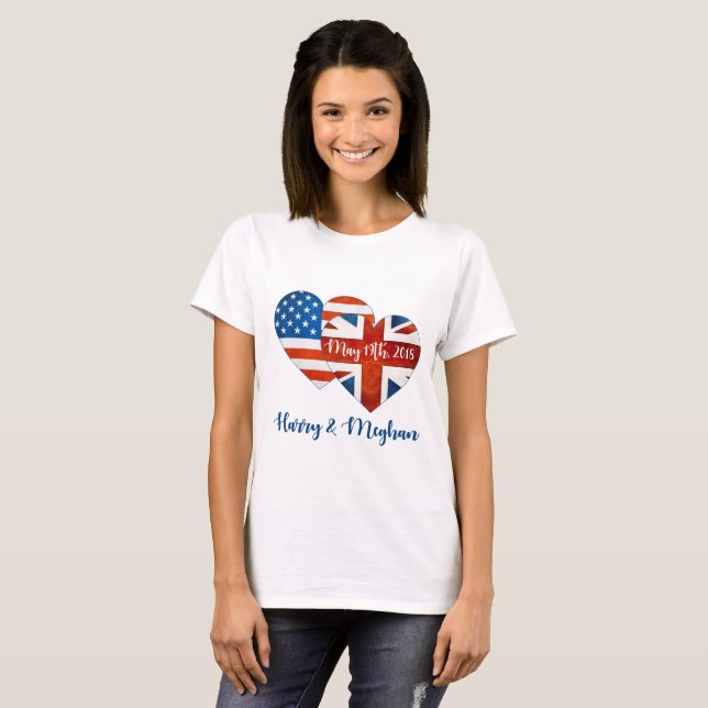 Harry & Meghan Wedding, May 19th 2018 T-Shirt (Front Full)