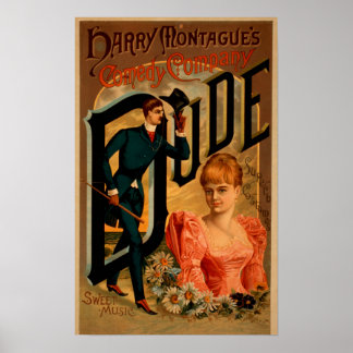 Harry Montague's Comedy "Dude" Theatre Poster
