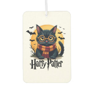 Harry Pawter Witch Black Cat Halloween Funny Movie Air Freshener
