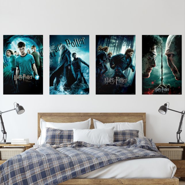 HARRY POTTER™ Affiches théâtrales 5-8 (Chambre à coucher)
