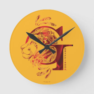 Harry Potter   Aguamenti GRYFFINDOR™ Graphic Round Clock