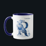Harry Potter Aguamenti RAVENCLAW™ | Add Your Name Mug<br><div class="desc">Check out this Ravenclaw graphic based on the Aguamenti water-making spell. This features a blue raven standing in front of a giant letter "R" with the name "Ravenclaw" written below.</div>