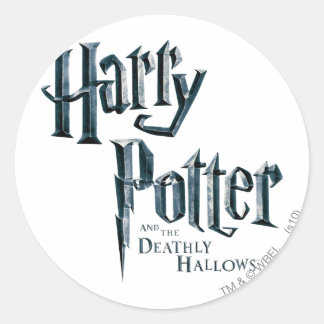 Harry Potter and the Deathly Hallows Logo 1 Classic Round Sticker