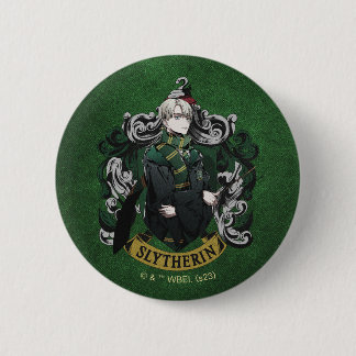 HARRY POTTER™ | Anime Draco Malfoy House Crest 2 Inch Round Button