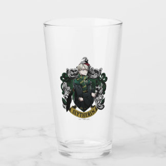 HARRY POTTER™ | Anime Draco Malfoy House Crest Glass