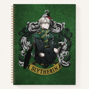 HARRY POTTER™   Anime Draco Malfoy House Crest Notebook