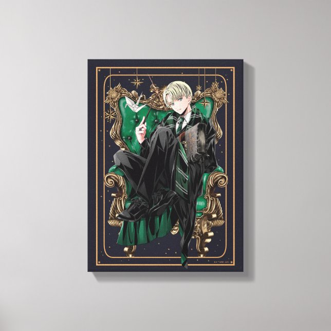 HARRY POTTER™ | Anime Draco Malfoy Seated Canvas Print (Front)