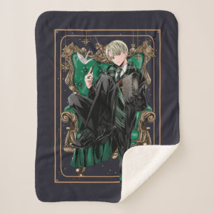 HARRY POTTER™   Anime Draco Malfoy Seated Sherpa Blanket