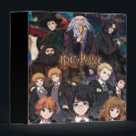 HARRY POTTER™ Anime Ensemble Scene Binder<br><div class="desc">Celebrate the magic, mystery, and unforgettable characters of the wizarding world with this stunning Harry Potter™ ensemble design. Featuring beloved heroes and iconic figures from Hogwarts™, this richly detailed artwork brings together students, professors, and rivals in one dramatic, star-filled scene. At the heart of the design stand Harry Potter™, Hermione...</div>
